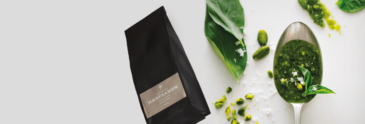 Veganes Pesto mit Hanfsamen und Walnüssen